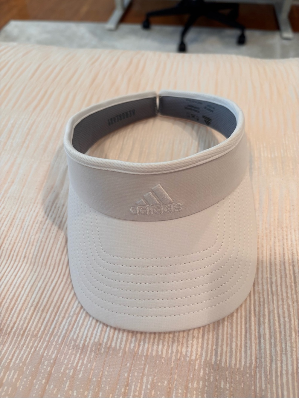 adidas White Performance Visor